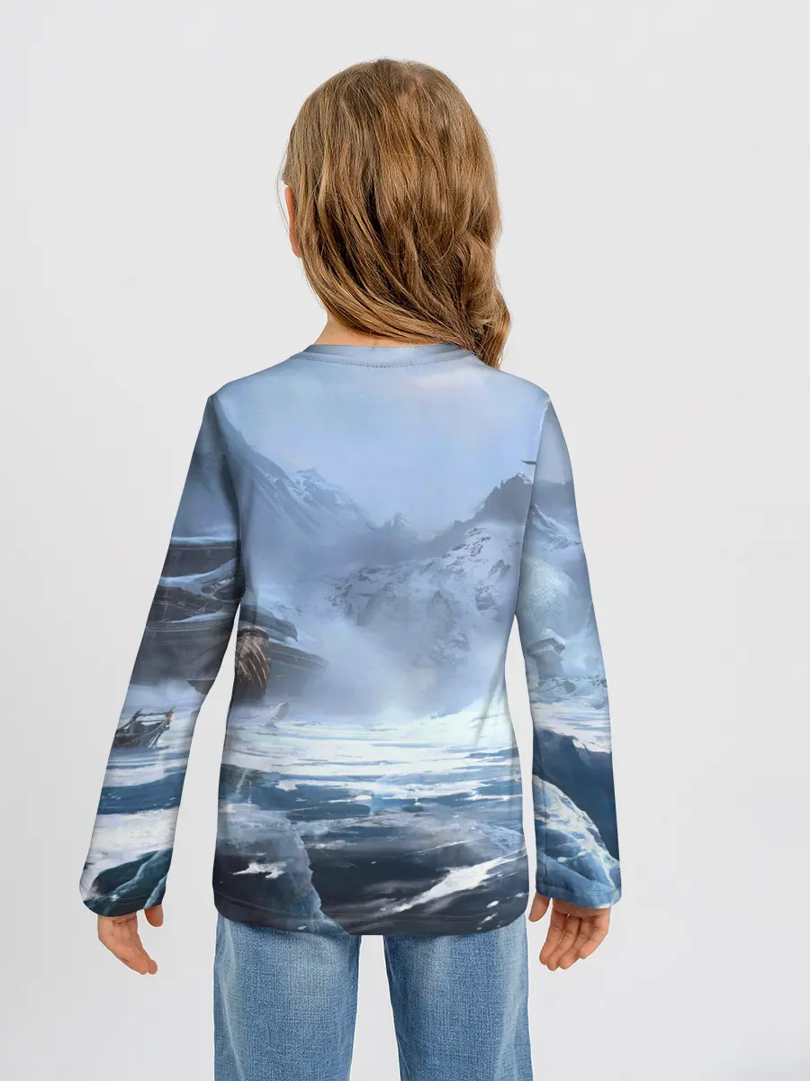 Детский лонгслив / Кратос и Атрей Рагнарек