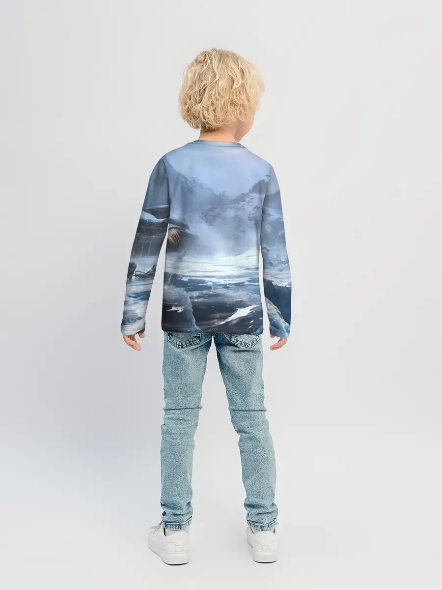 Детский лонгслив / Кратос и Атрей Рагнарек