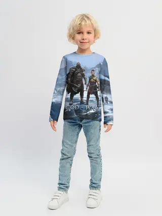 Детский лонгслив / Кратос и Атрей Рагнарек