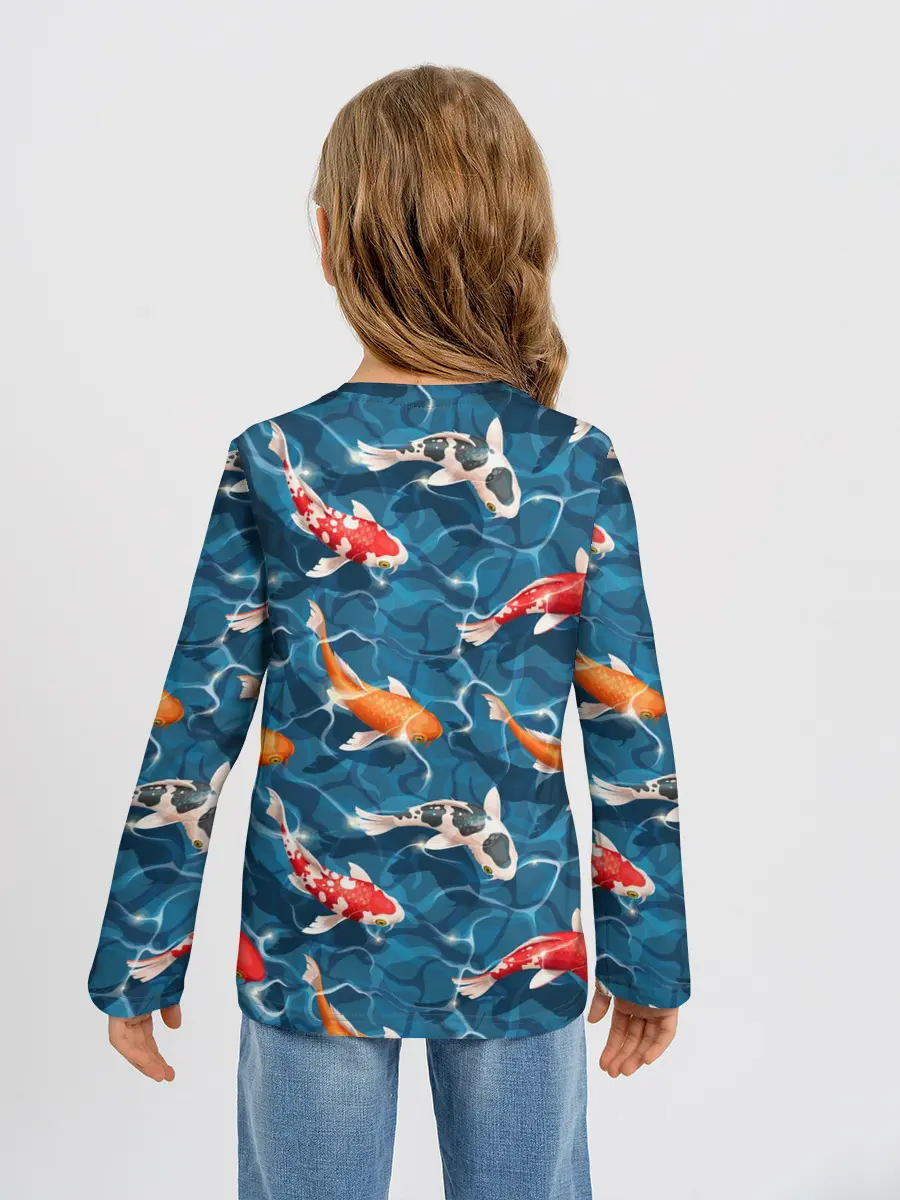 Детский лонгслив / Японские карпы