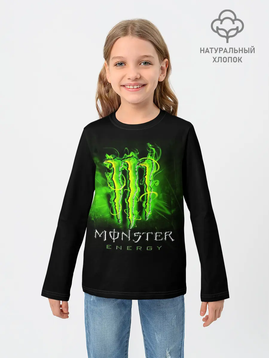 Детский лонгслив / MONSTER ENERGY NEON | НЕОН