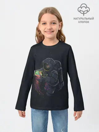 Детский лонгслив / Космическая медуза