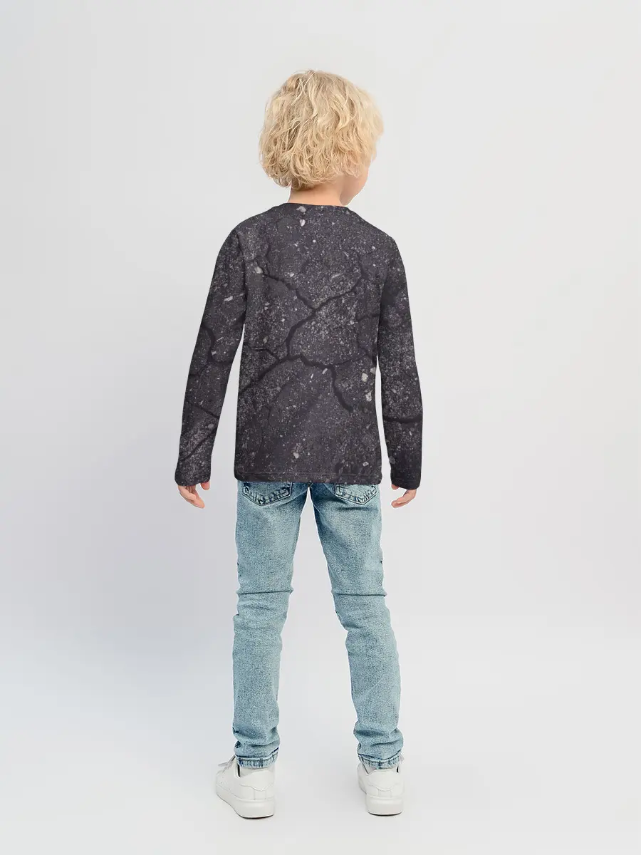 Детский лонгслив / трещина/разлом