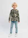 Детский лонгслив / Камуфляж из матрёшек