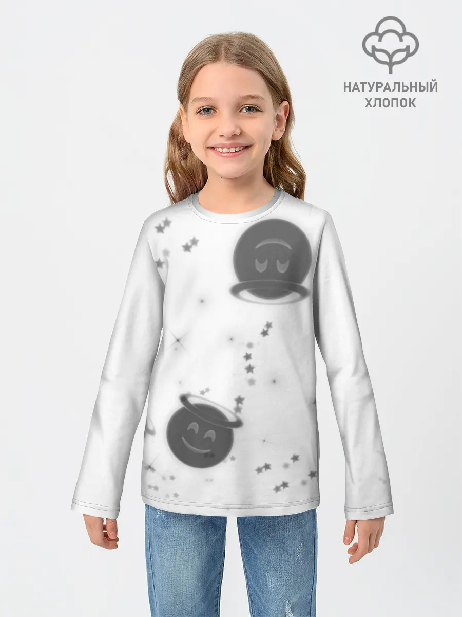 Детский лонгслив / Смайл