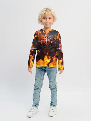 Детский лонгслив / FIRE GEARS OF WAR | ПОСТЕР В ОГНЕ