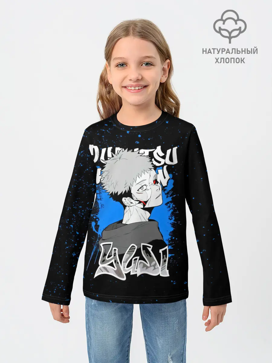 Детский лонгслив / Итадори Юдзи Магическая битва