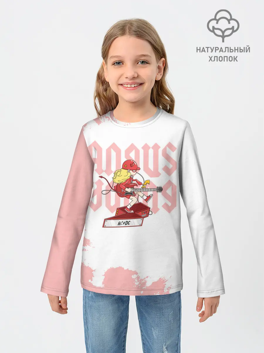 Детский лонгслив / Angus Young AC/DC