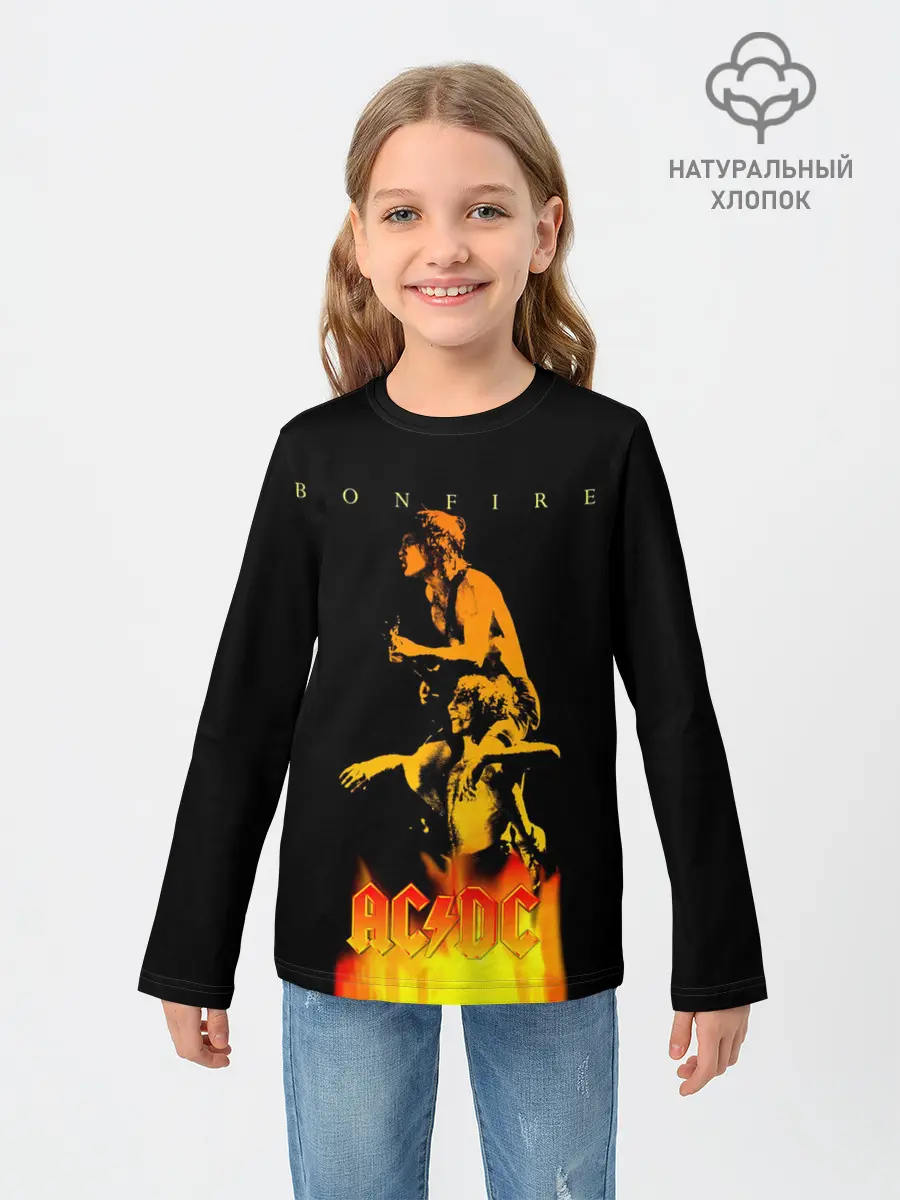 Детский лонгслив / Bonfire AC/DC