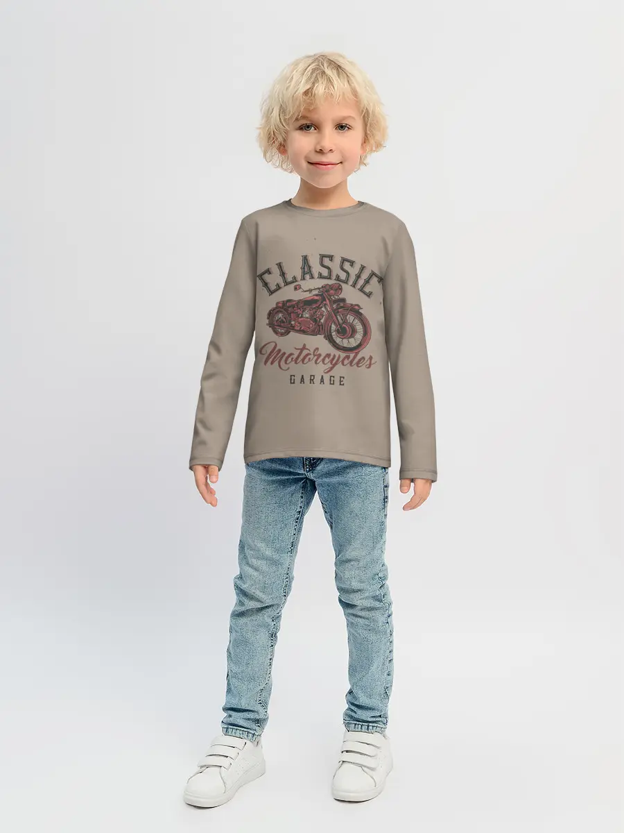 Детский лонгслив / Классические мотоциклы