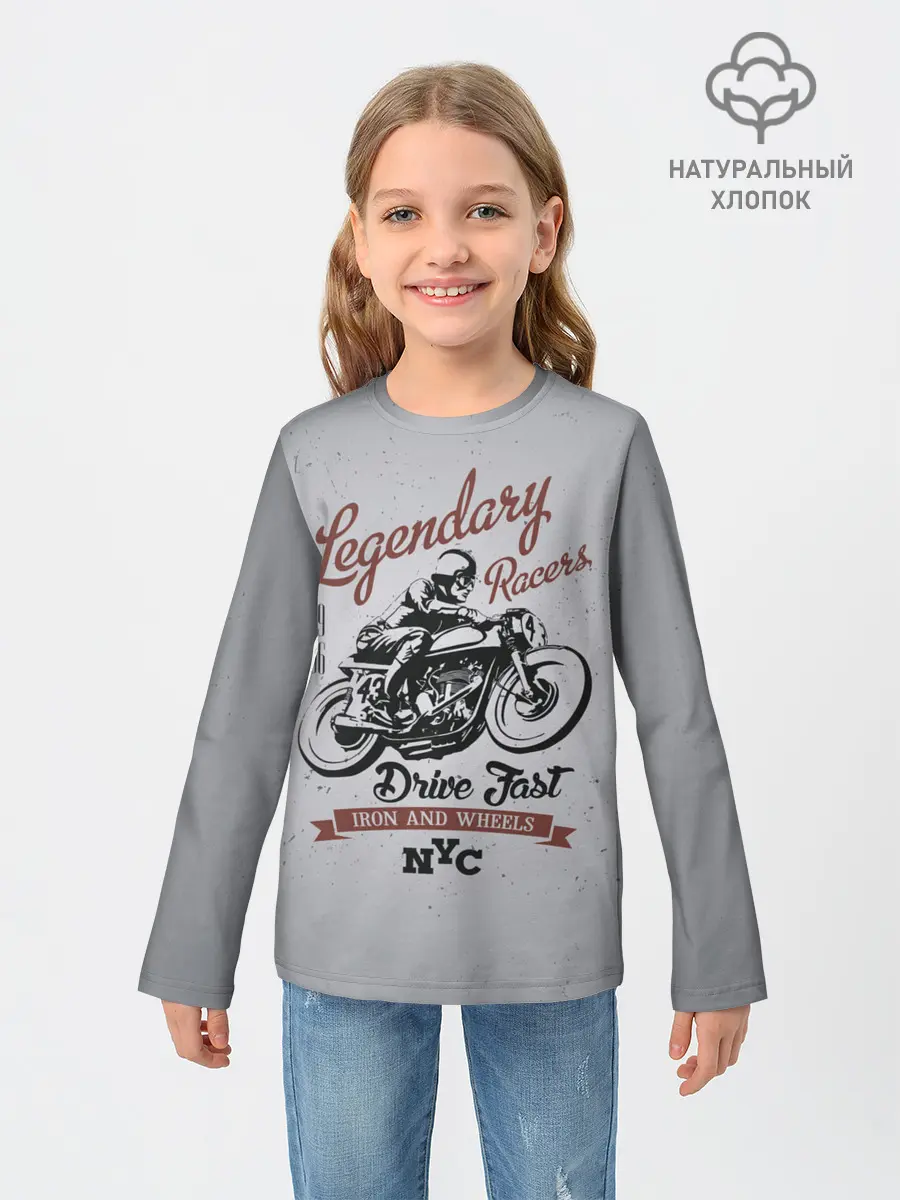 Детский лонгслив / Легендарный гонщик