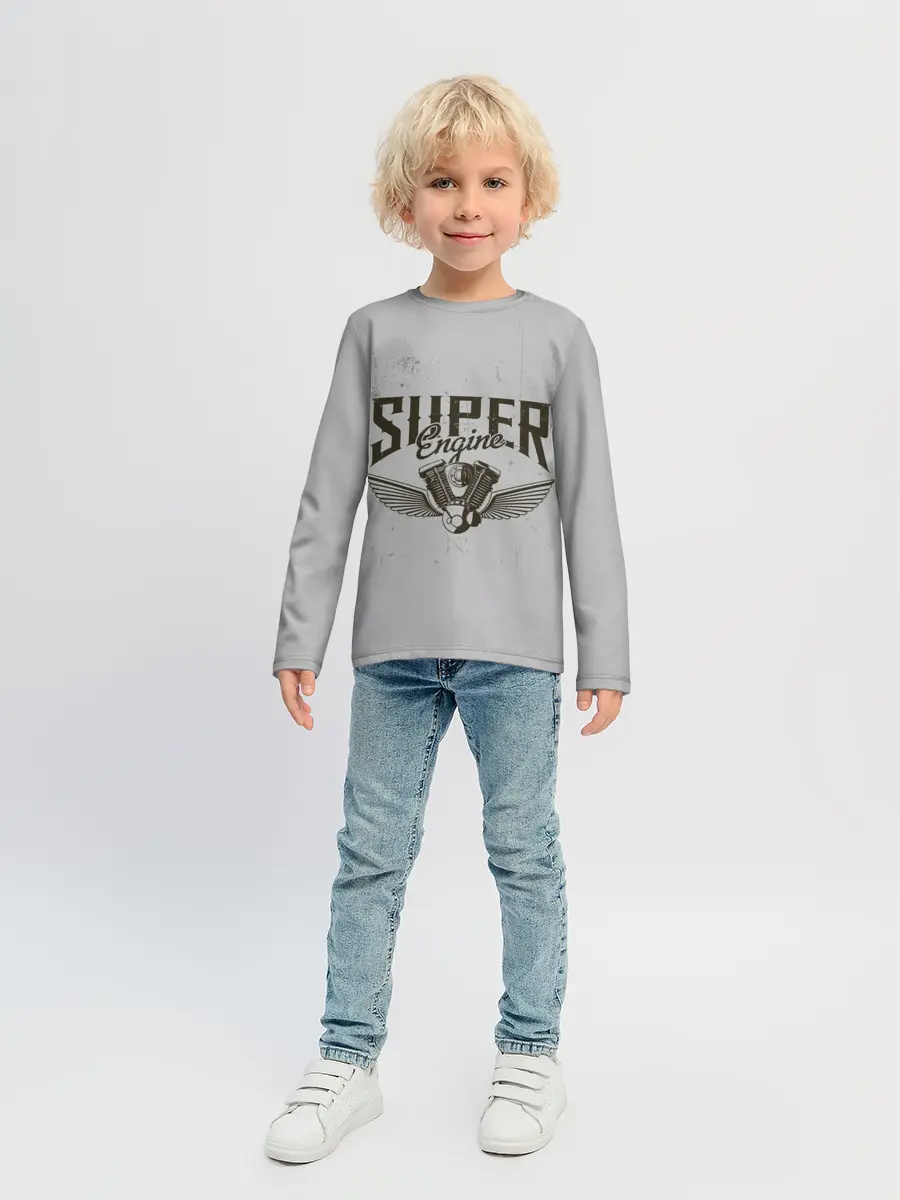 Детский лонгслив / Супер движок