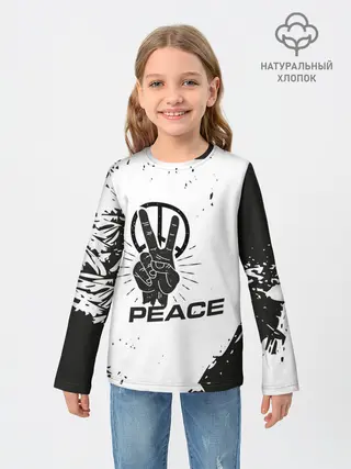 Детский лонгслив / Peace | Мир