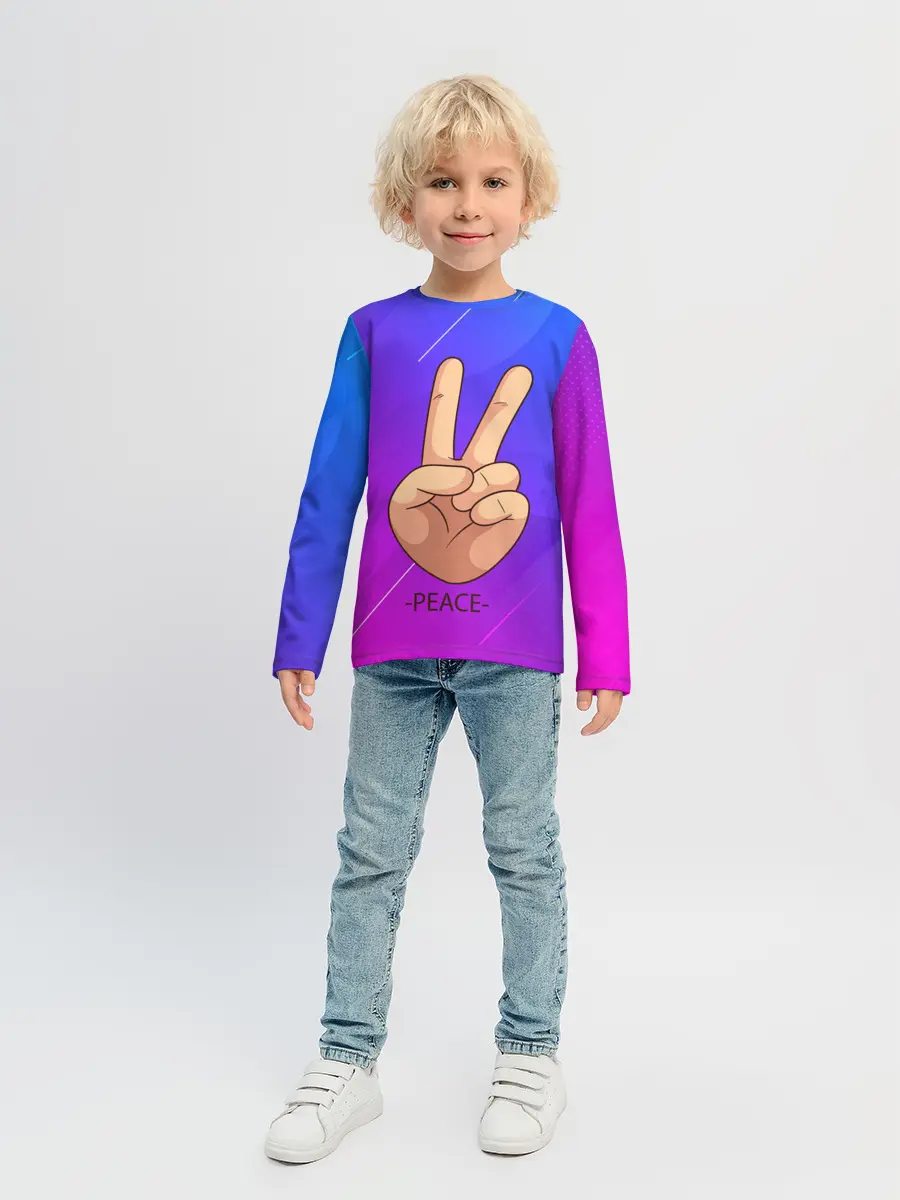 Детский лонгслив / ВСЕМ МИР | PEACE