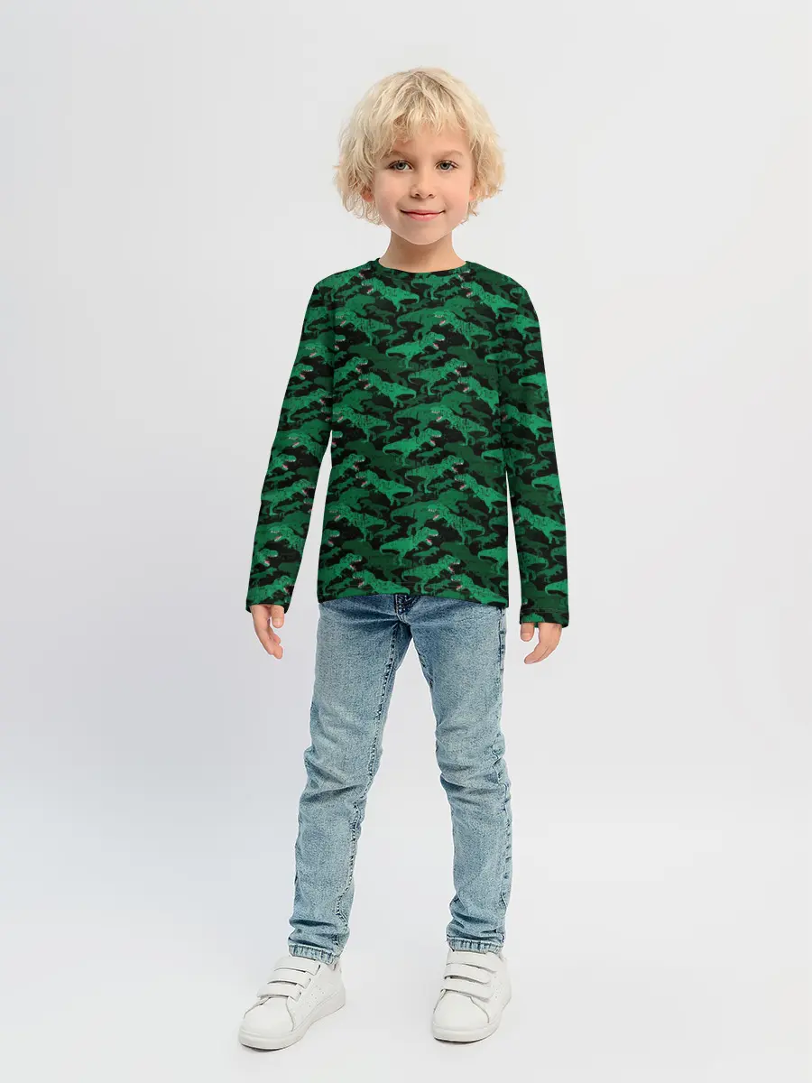 Детский лонгслив / Динозавры