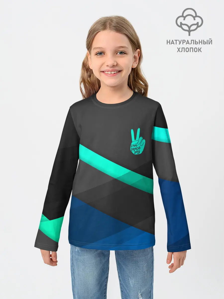 Детский лонгслив / PEACE | ПИС | МИР