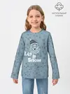 Детский лонгслив / Зима снежинки