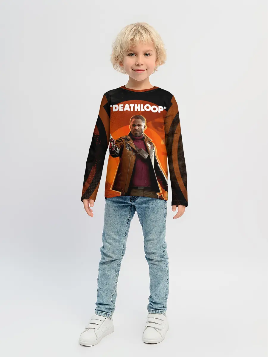 Детский лонгслив / Кольт на фоне Джулианны