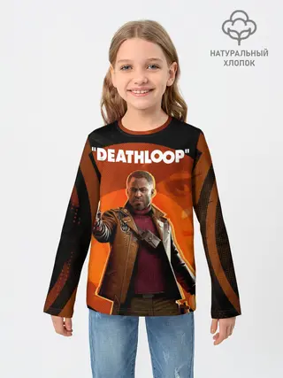 Детский лонгслив / Кольт на фоне Джулианны