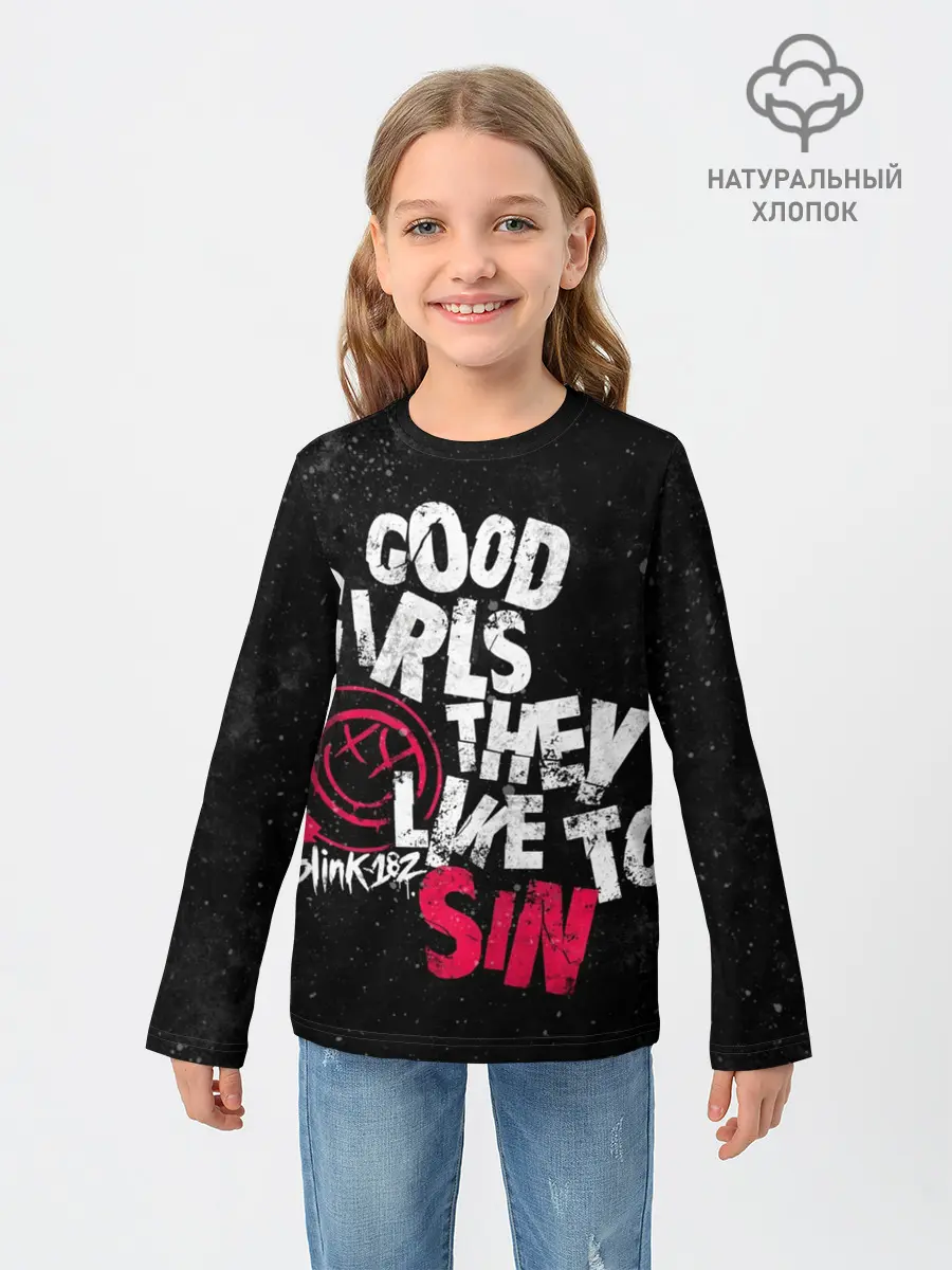 Детский лонгслив / Blink 182, Good Girl