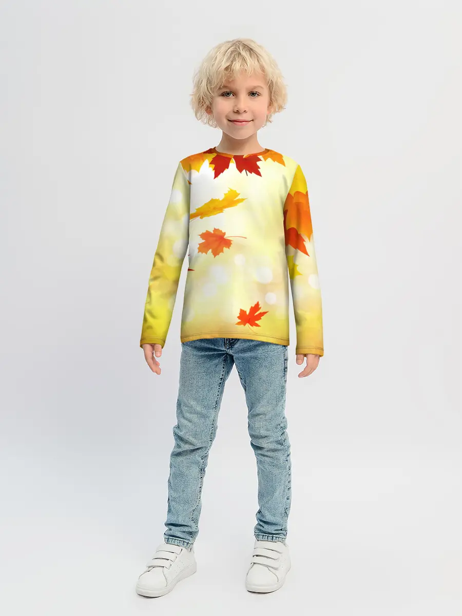 Детский лонгслив / ПАДАЮЩИЙ КЛЕН | ОСЕННЯЯ