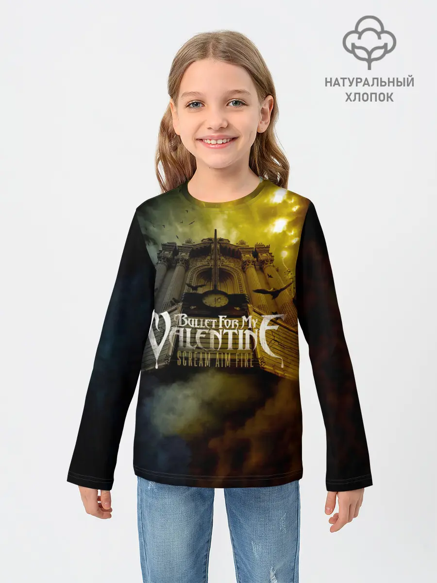 Детский лонгслив / Scream Aim Fire - Bullet For My Valentine