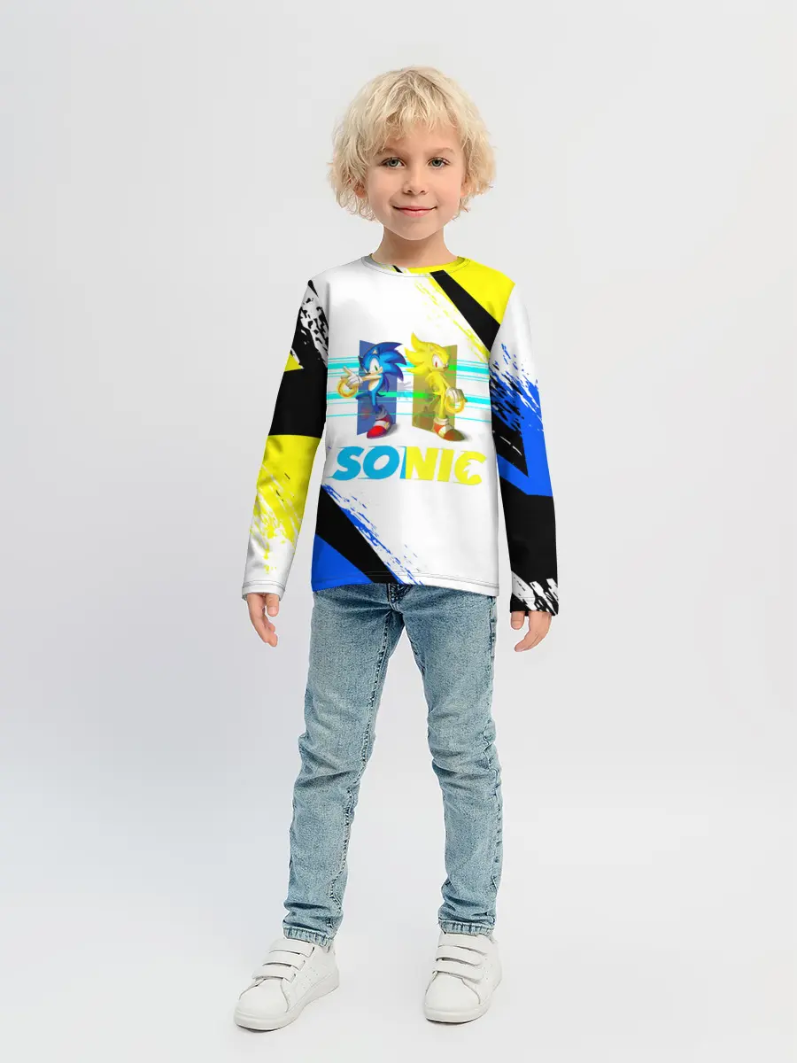 Детский лонгслив / СУПЕР СОНИК