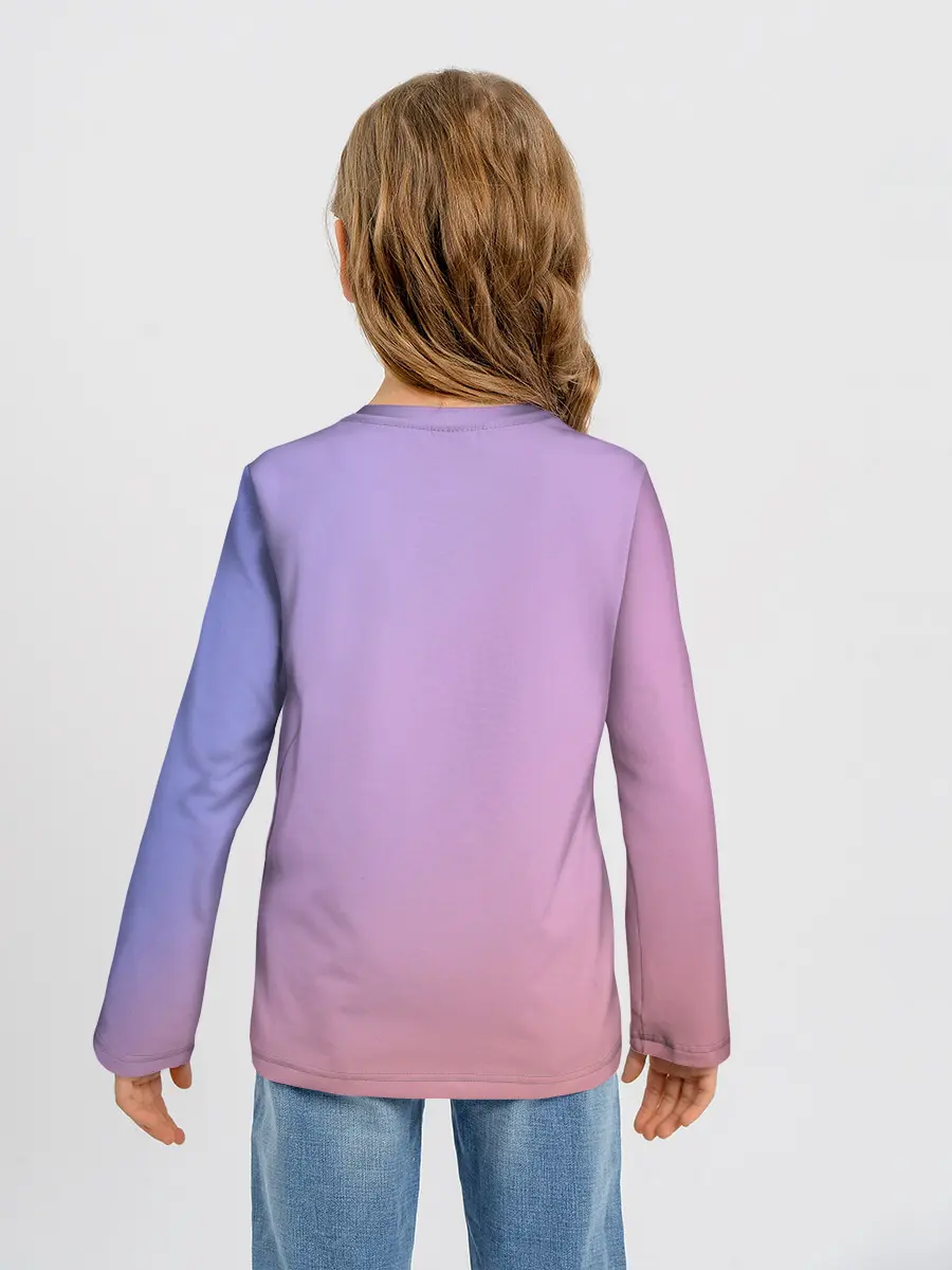 Детский лонгслив / Timothee Chalamet розовый градиент