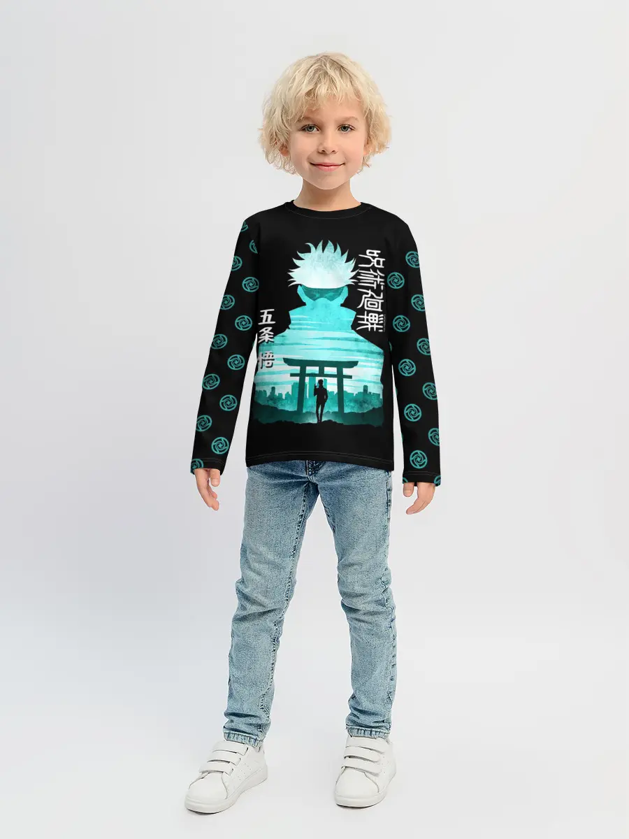 Детский лонгслив / Годжо Сатору Магическая битва