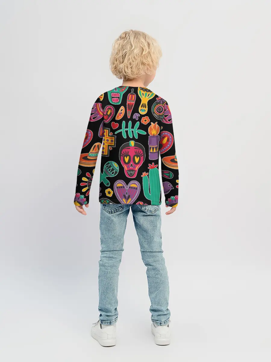 Детский лонгслив / Весёлый Хэллоуин