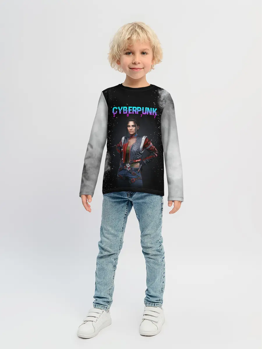 Детский лонгслив / Панам Палмер | КИБЕРПАНК 2077
