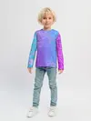 Детский лонгслив / Цветочный Градиент