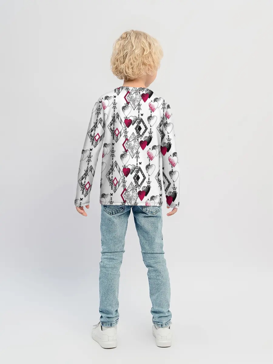 Детский лонгслив / Абстрактный современный узор