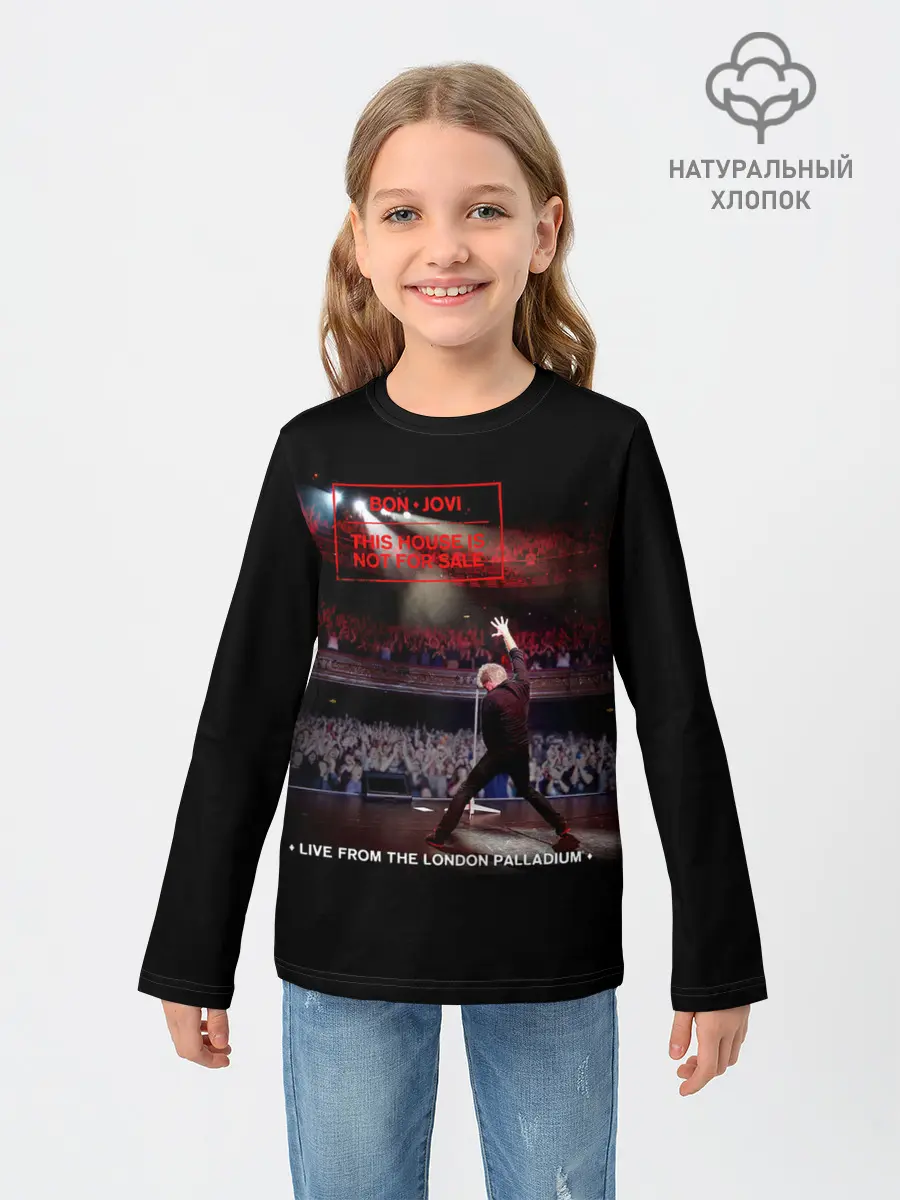Детский лонгслив / This House Is Not for Sale - Bon Jovi
