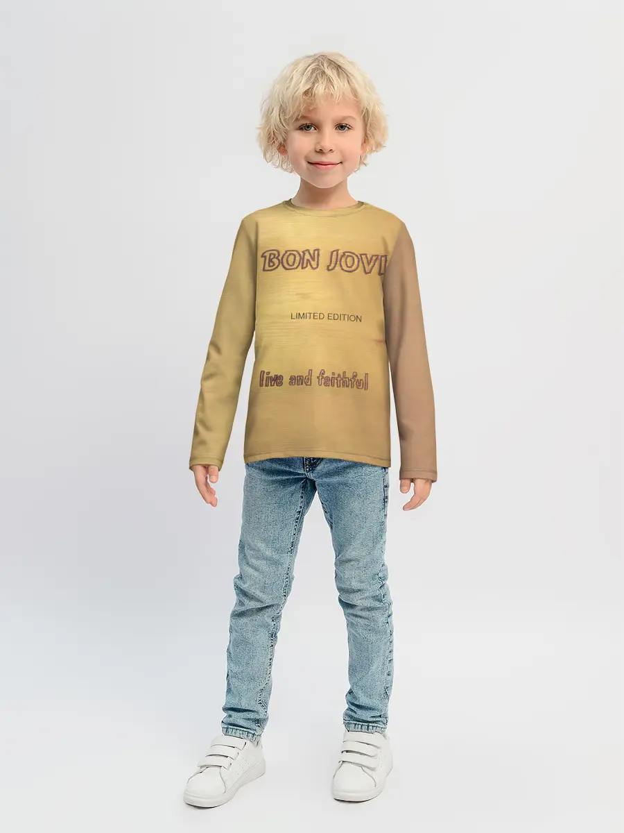 Детский лонгслив / Live and Faithful - Bon Jovi