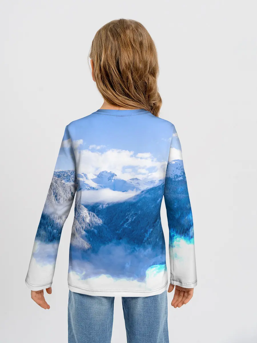 Детский лонгслив / Печать Велеса | Волчья лапа