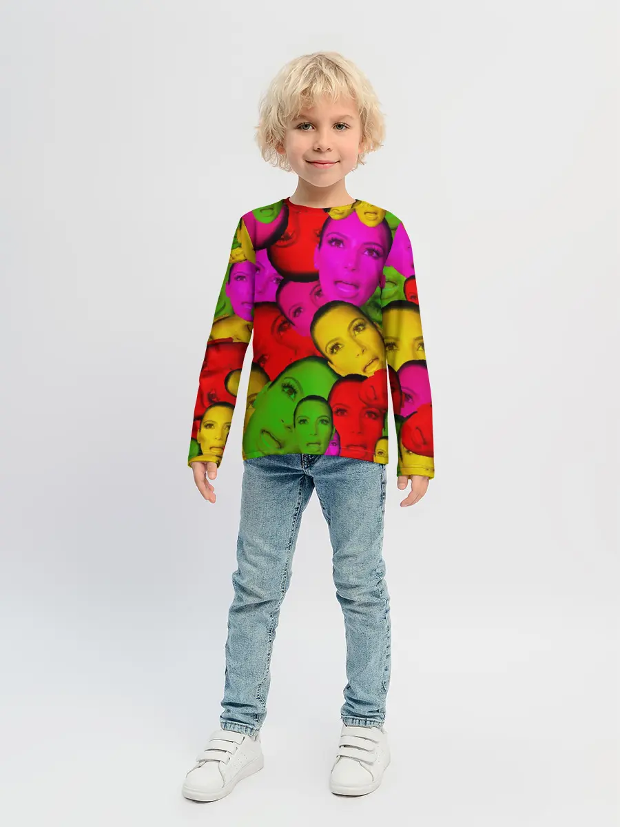 Детский лонгслив / Crazy Kim Kardashian