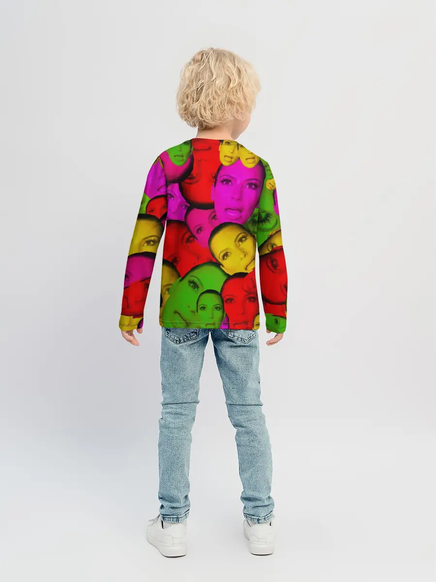 Детский лонгслив / Crazy Kim Kardashian