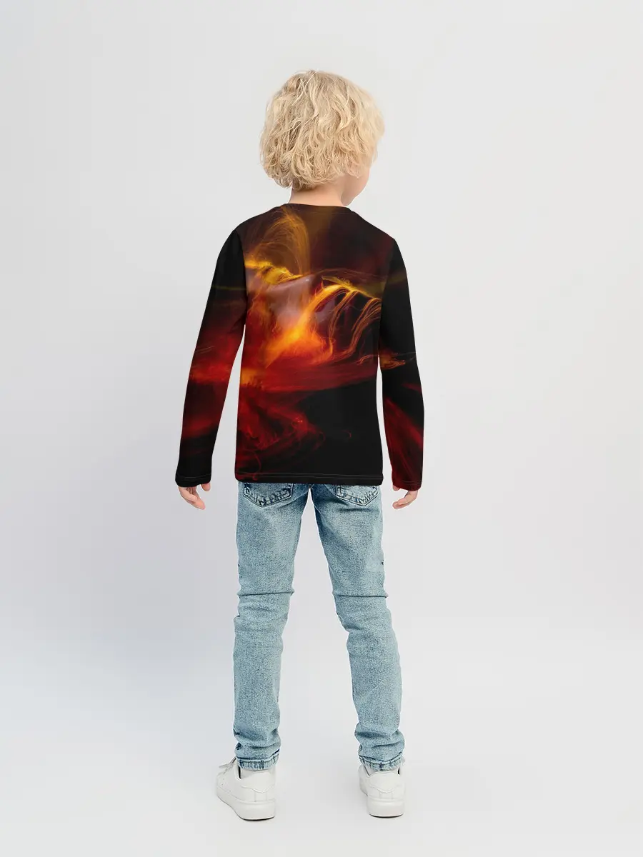 Детский лонгслив / Fire Girl
