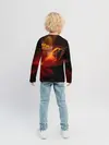Детский лонгслив / Fire Girl