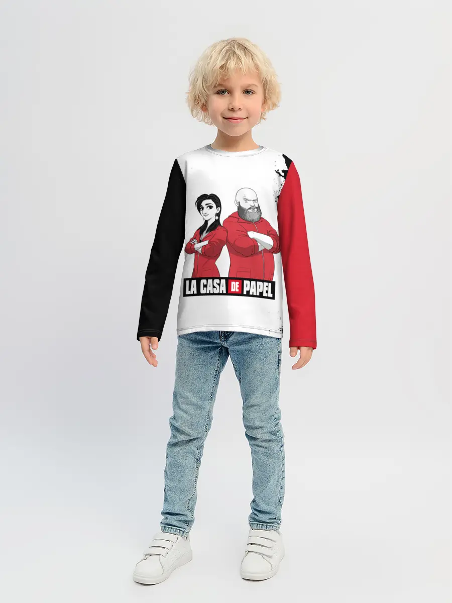 Детский лонгслив / Nairobi | Helsinki | La Casa de Papel