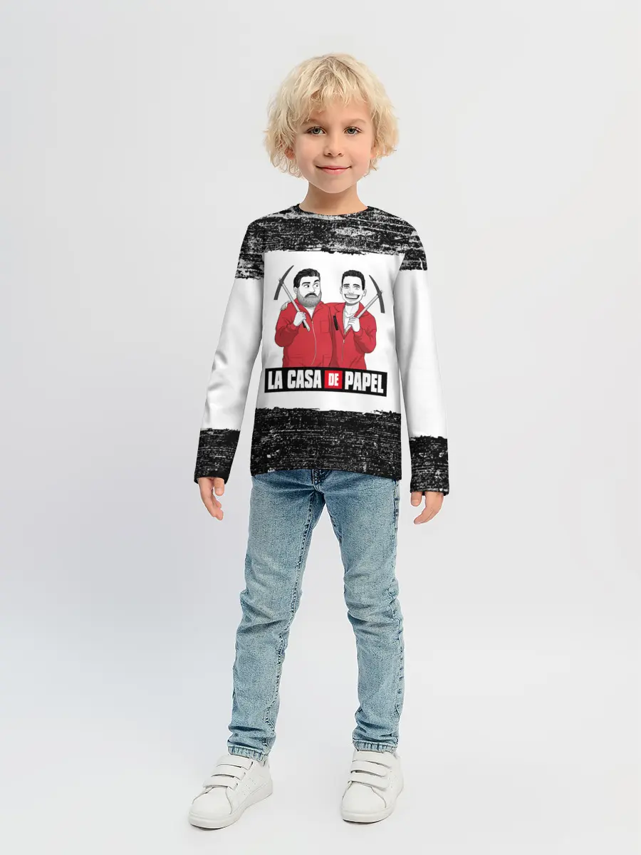 Детский лонгслив / Moscow | Rio | La Casa de Papel