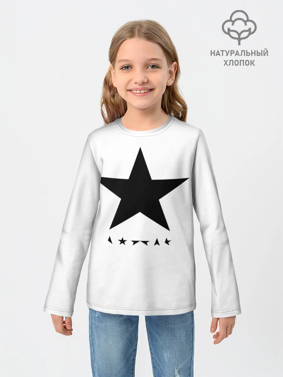 Детский лонгслив / Blackstar - David Bowie