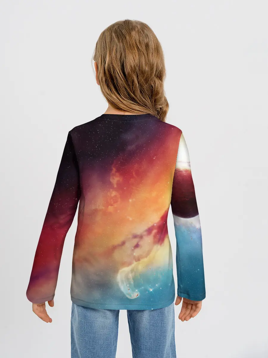 Детский лонгслив / Space X