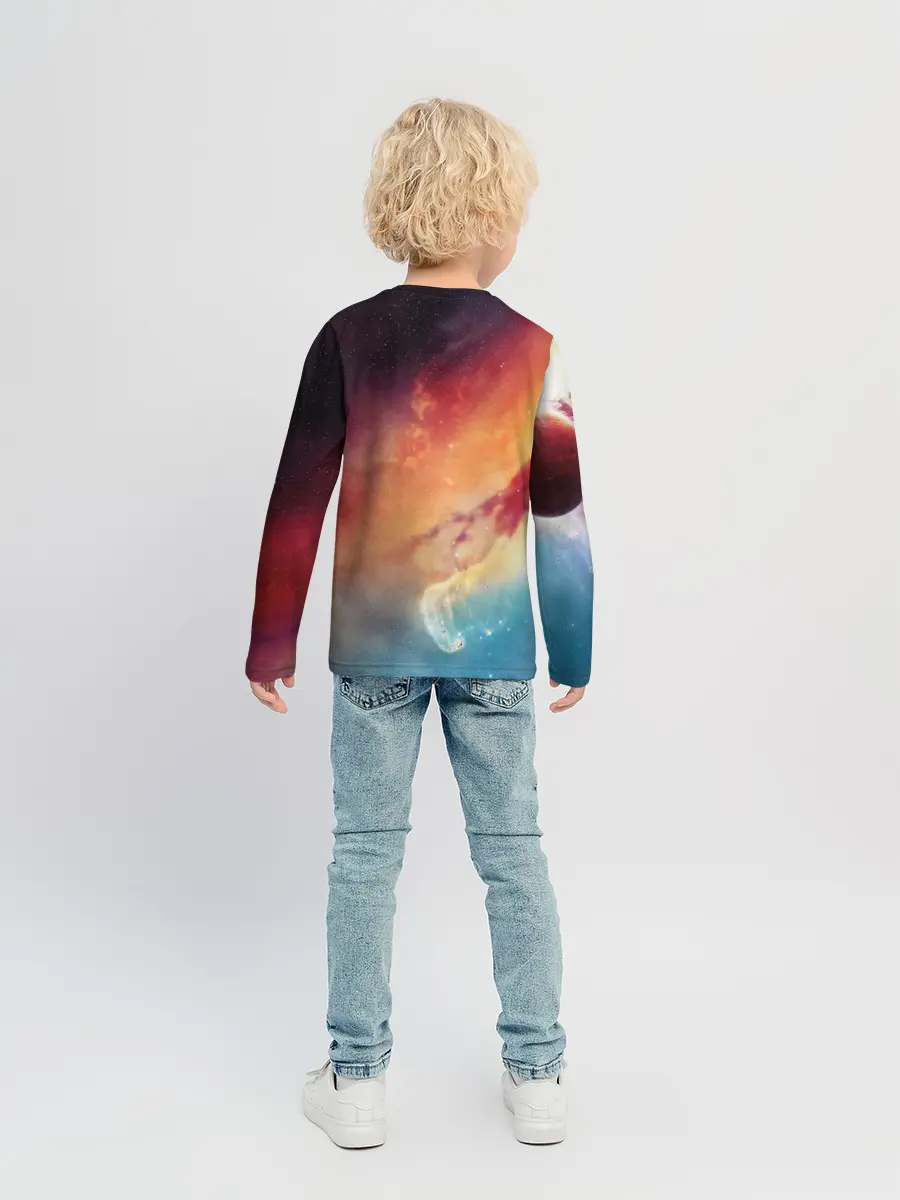 Детский лонгслив / Space X