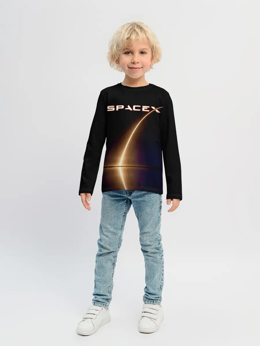 Детский лонгслив / Space X