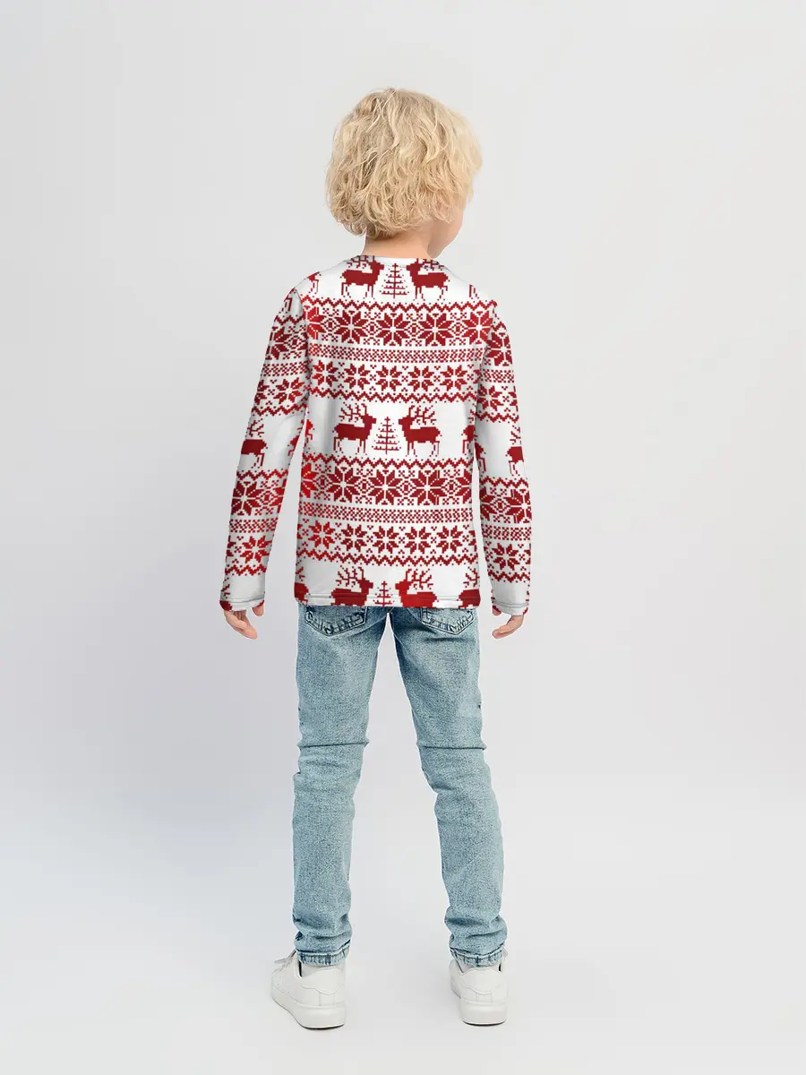 Детский лонгслив / Зимний лес