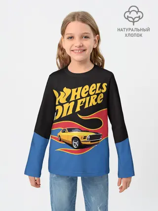 Детский лонгслив / Hot Wheels. Хот Вилс