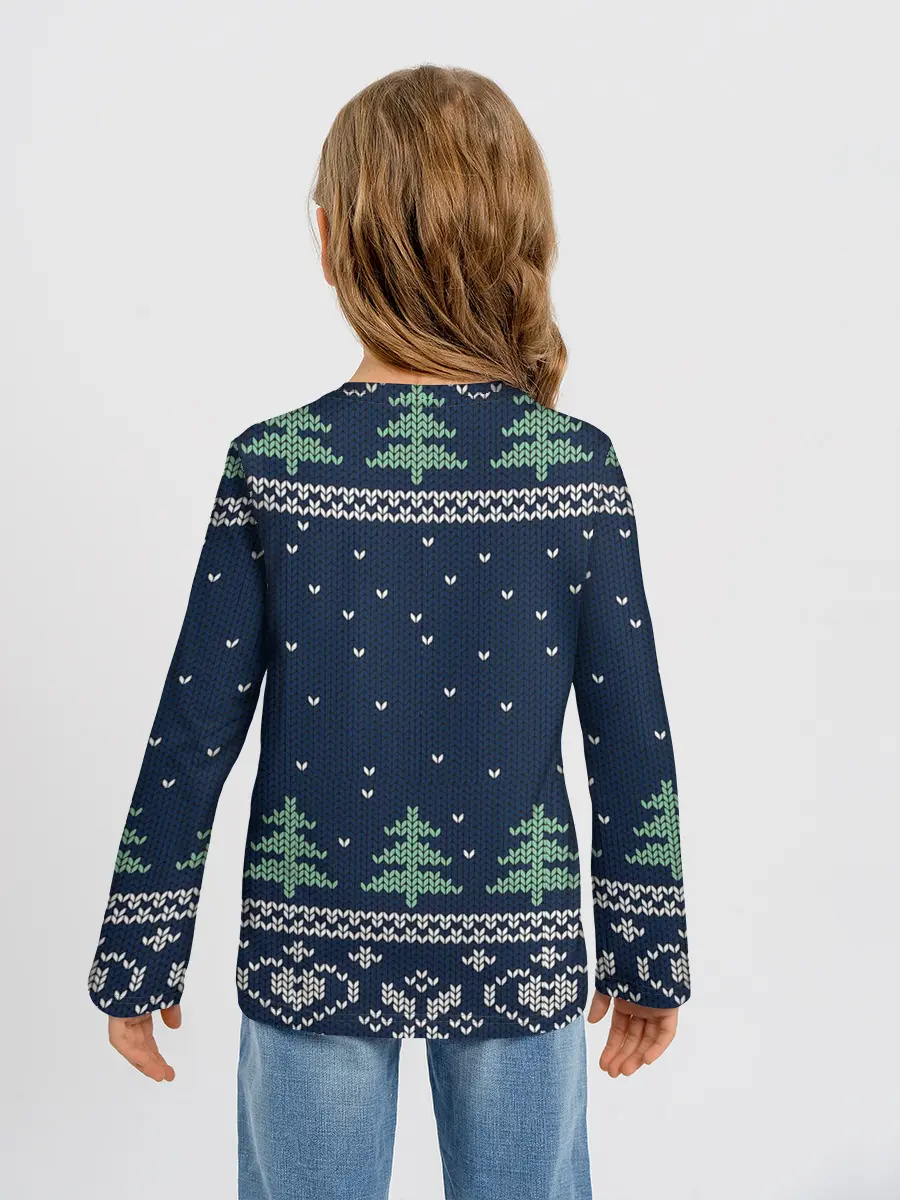 Детский лонгслив / Зимняя ночь