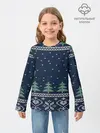Детский лонгслив / Зимняя ночь
